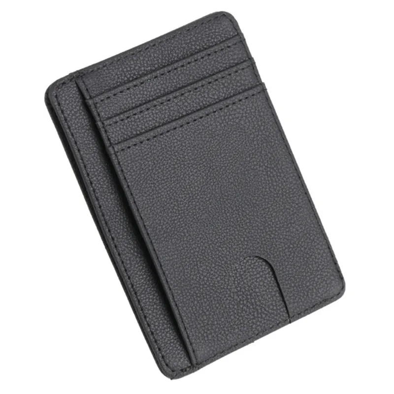 Анти RFID мужской кожаный кошелек держатель карты мужской тонкий бумажник черный маленький короткий кошелек бумажник, кошелек vallet