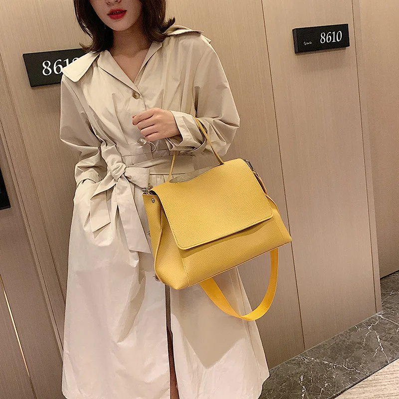 

2019 New Style Large-Volume-Style Pillow Simple Shoulder Autumn WOMEN'S Bag