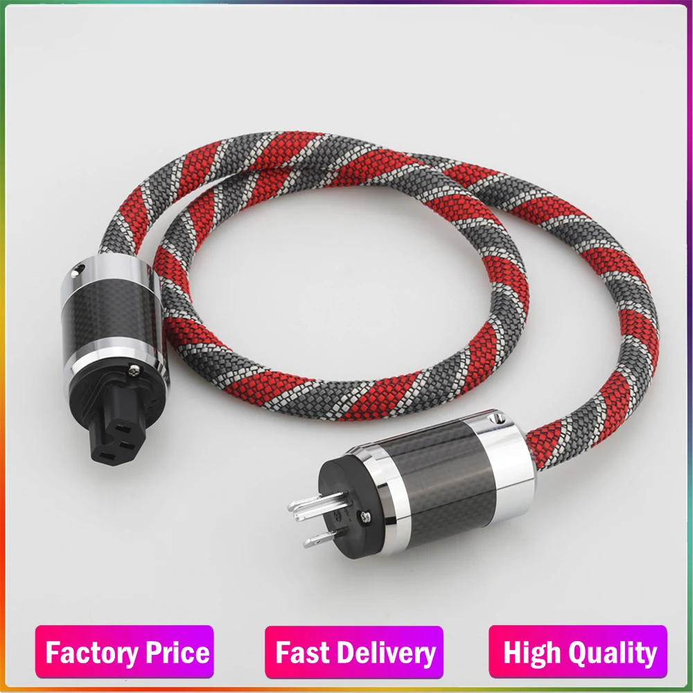Audiocrast HIFI Power Cable P107+DW38 US Mains Power Cord Cable Schuko