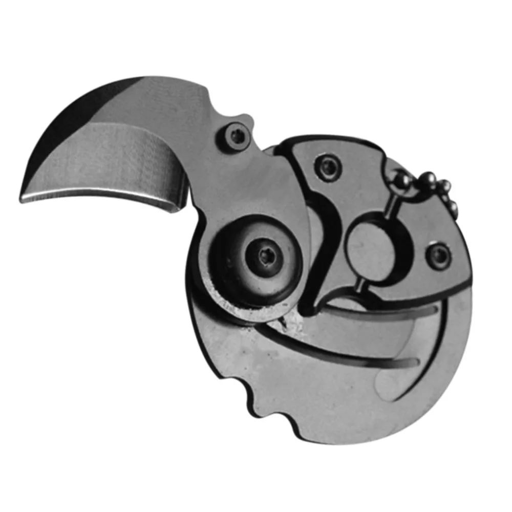 Многофункциональный складной Монетный нож маленькое кольцо для ключей подвеска наружное средство для выживания на открытом воздухе Кемпинг Туризм аварийный инструмент