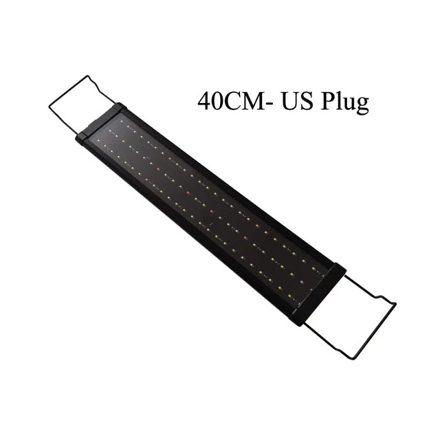 40CM-US Plug 30/40/60 см светодиодный аквариумный светильник s Одежда высшего качества садок для рыбы светильник с лампой выдвижной кронштейны светодиодный s подходит для искуственной травы для декора - Цвет: 40CM-US Plug