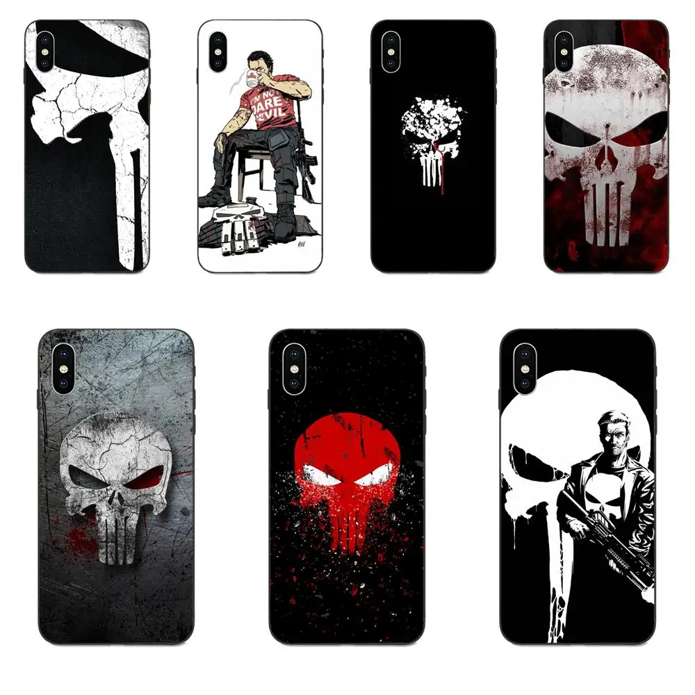 

Soft TPU Retail New Fashion The Punisher For Samsung Galaxy A3 A5 A6 A6s A7 A8 A9 A10 A20E A30 A40 A50 A60 A70 Star Plus 2018