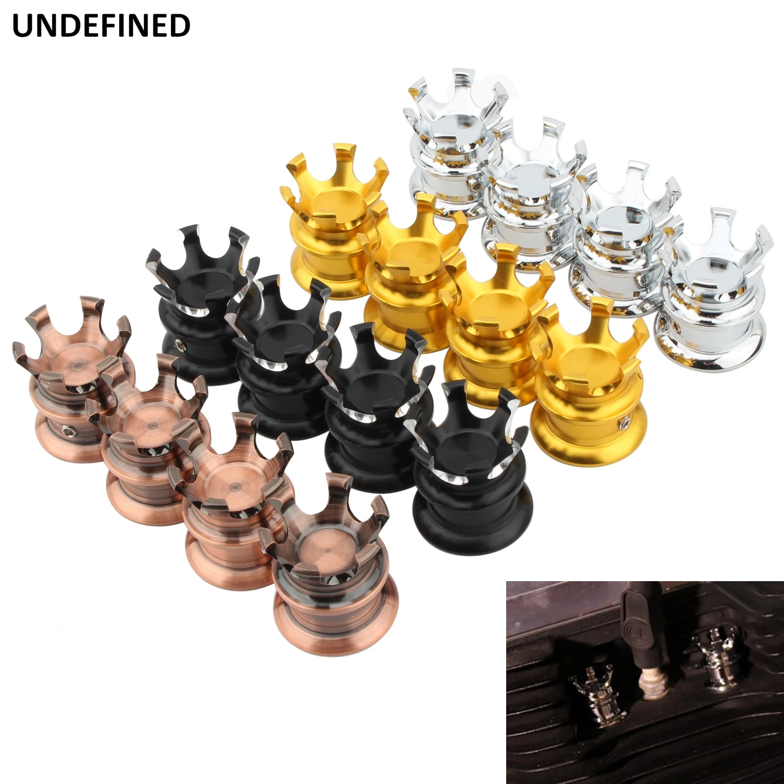 

4Pcs Motorcycle Spark Plug Head Bolt Cap Cover Plug For Harley Twin Cam Sportster XL 883 1200 Touring Road King Screws Caps Trim