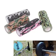 Самоклеющиеся Нетканые эластичные бинты камуфляжные спортивные ленты захват трубки крышка