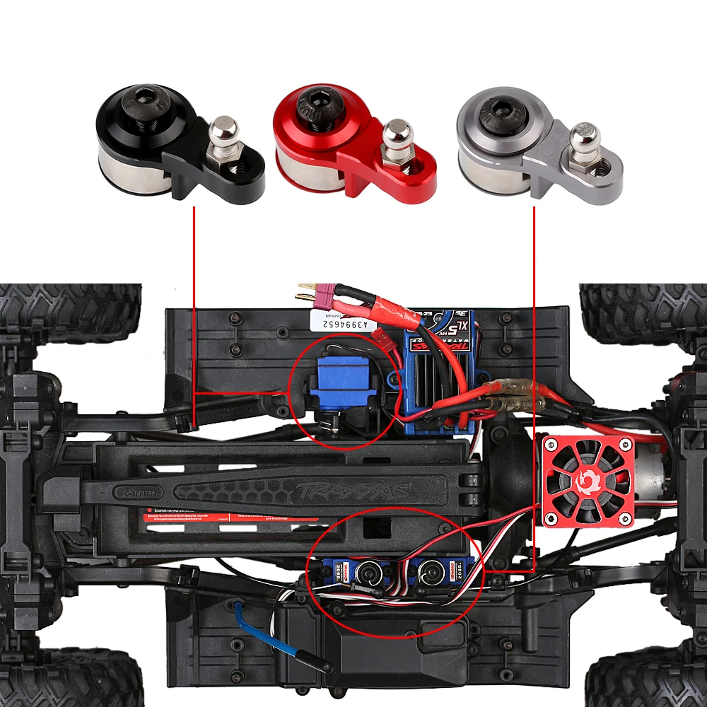 INJORA 25T Aluminum Alloy Adjustable Damping Servo Arm for 1:10 RC Crawler Car Traxxas TRX4 TRX6 Upgrade Parts - Image 6