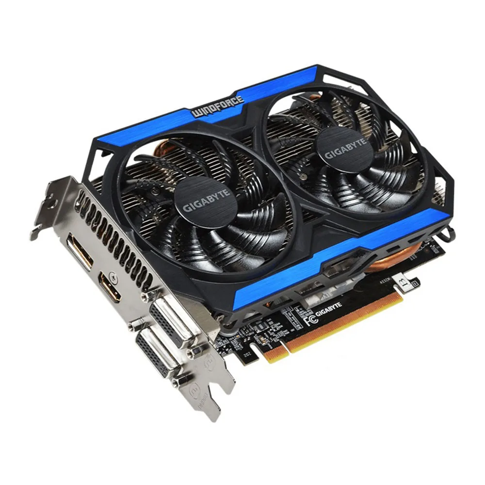 Gigabyte GV-N960OC-4GD оригинальные видеокарты 128bit GeForce GTX 960 4G GDDR5 видеокарта 2* DVI 1* HDMI 1* DisplayPort