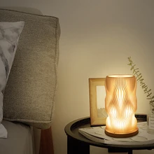 Теплый белый светодиодный светильник художественная декоративная настольная лампа прикроватная тумбочка для спальни диммируемая настольная лампа ночник украшение дома настольная лампа