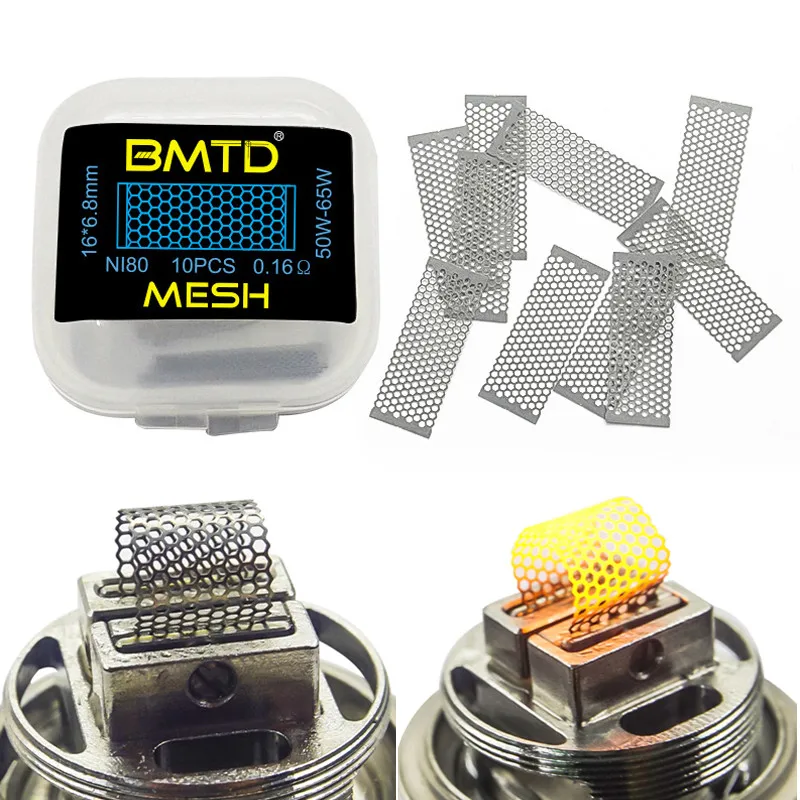 

10 Box A1 Mesh Vape Coil SS316L 0.12 0.18 0.16 ohm for Profile RDA RTA DIY Vape Tank Replacement Coils ECig Accessories