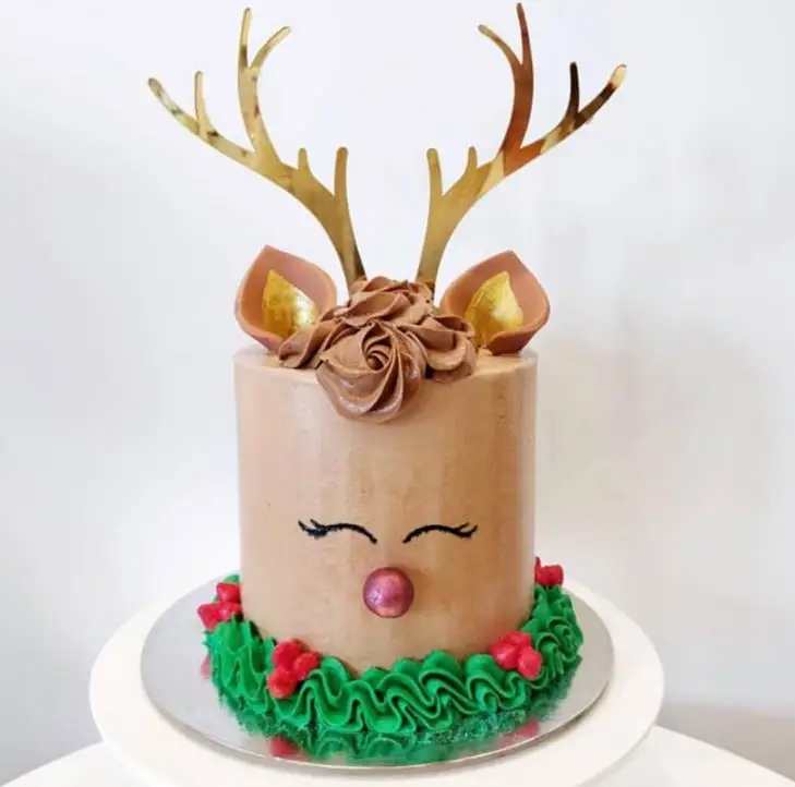 Decorations De Gateau De Fete De Noel 2 Pieces En Acrylique Or Argent Cerf Bois D Elan Nouvelle Collection Aliexpress