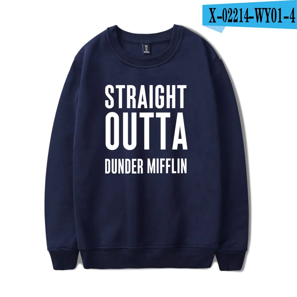 navy Офис, ТВ-шоу, dander Mifflin, толстовки для мужчин и женщин, пуловер с круглым вырезом, уличный Модный пуловер, осенние толстовки с длинным рукавом - Цвет: navy