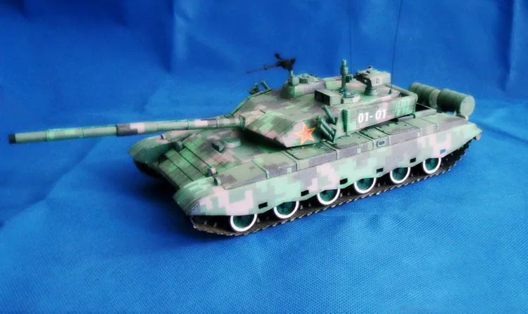 Китай, ZTZ-99, главный боевой танк, 3d бумажная модель, Трехмерные рисунки ручной работы, военные наземные танковые машины, головоломка, работа 1:48