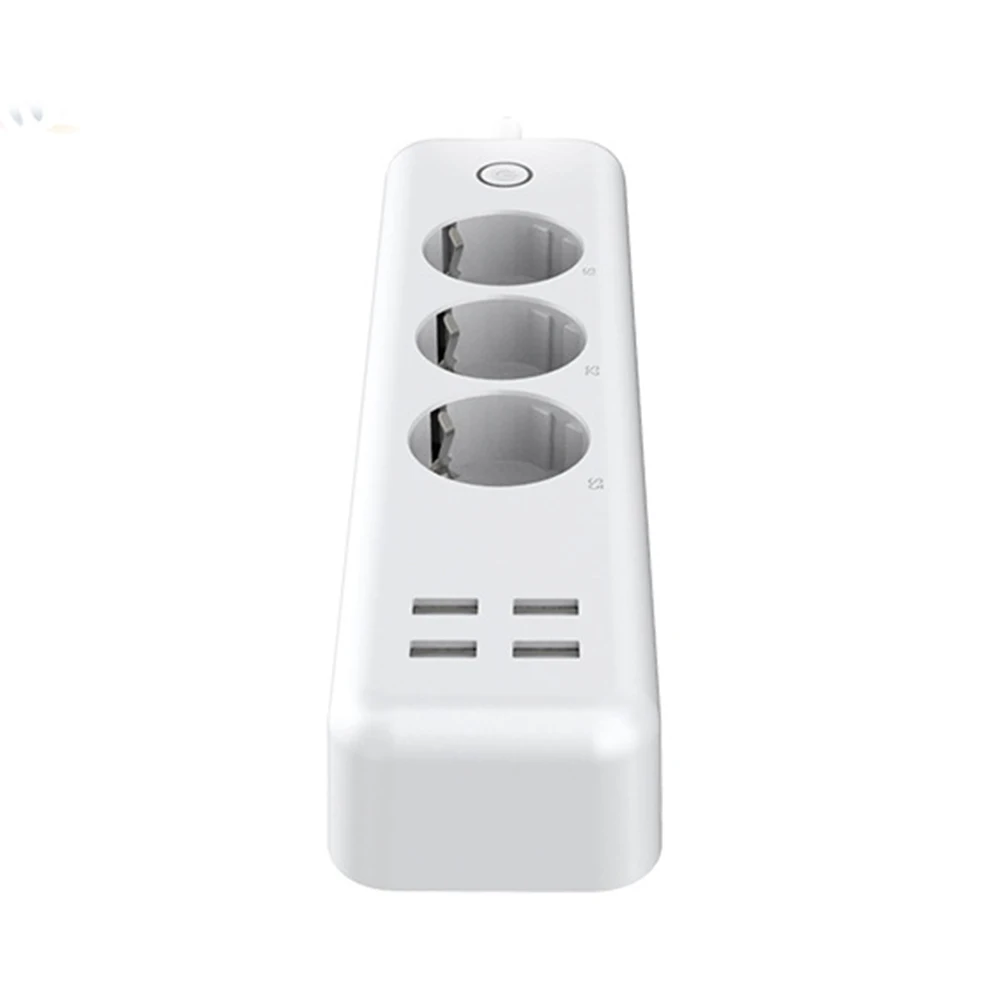 Wifi Smart power Strip адаптер 3 EU штепсельная розетка с USB 4 зарядным портом Homekit работает с Alexa и Google Assistant