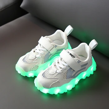 

Kids Glowing Led Shoes For Children USb Charging Luminous Shoes for girls boys Casual breathable Sneaker led shoes for Child
