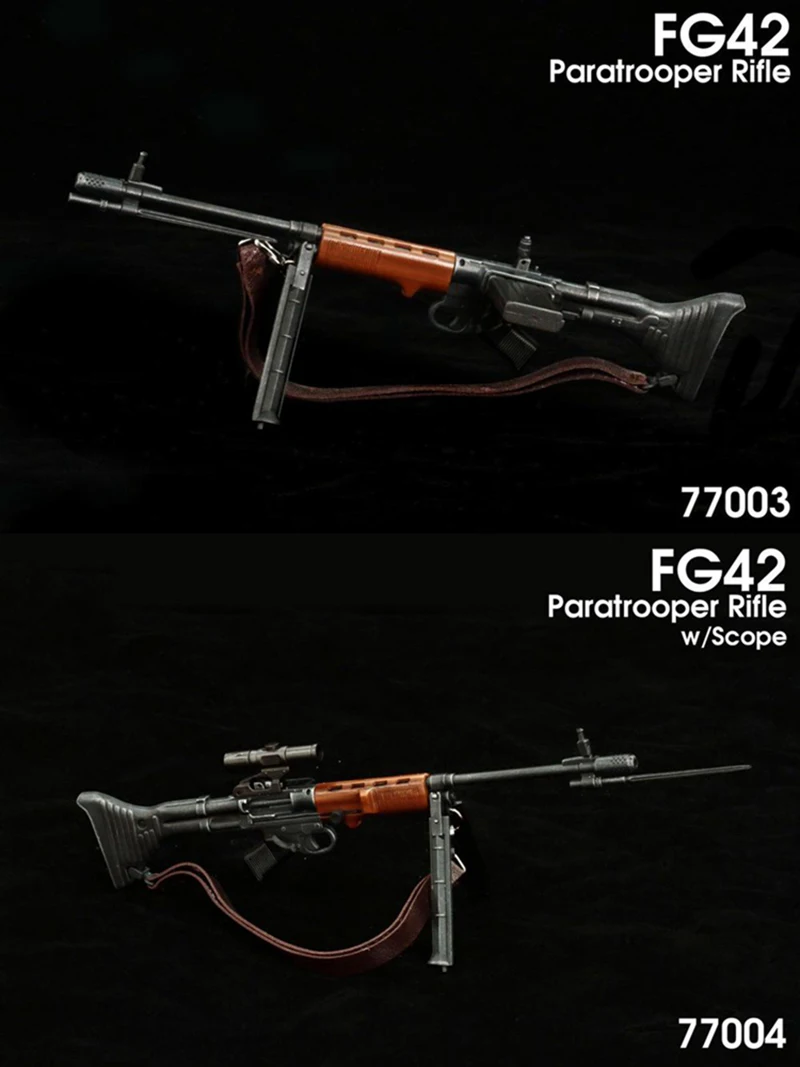 1/6 Scale WW II German Soldier FG42-1 Rifle Model Plastic for 12" Action Figure 