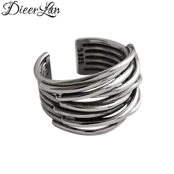 

Summer Beach Vacation Vintage 925 Sterling Silver Multi-layer Chain Ring For Women Boho Knuckle Rings Boho New Charming Jewelry