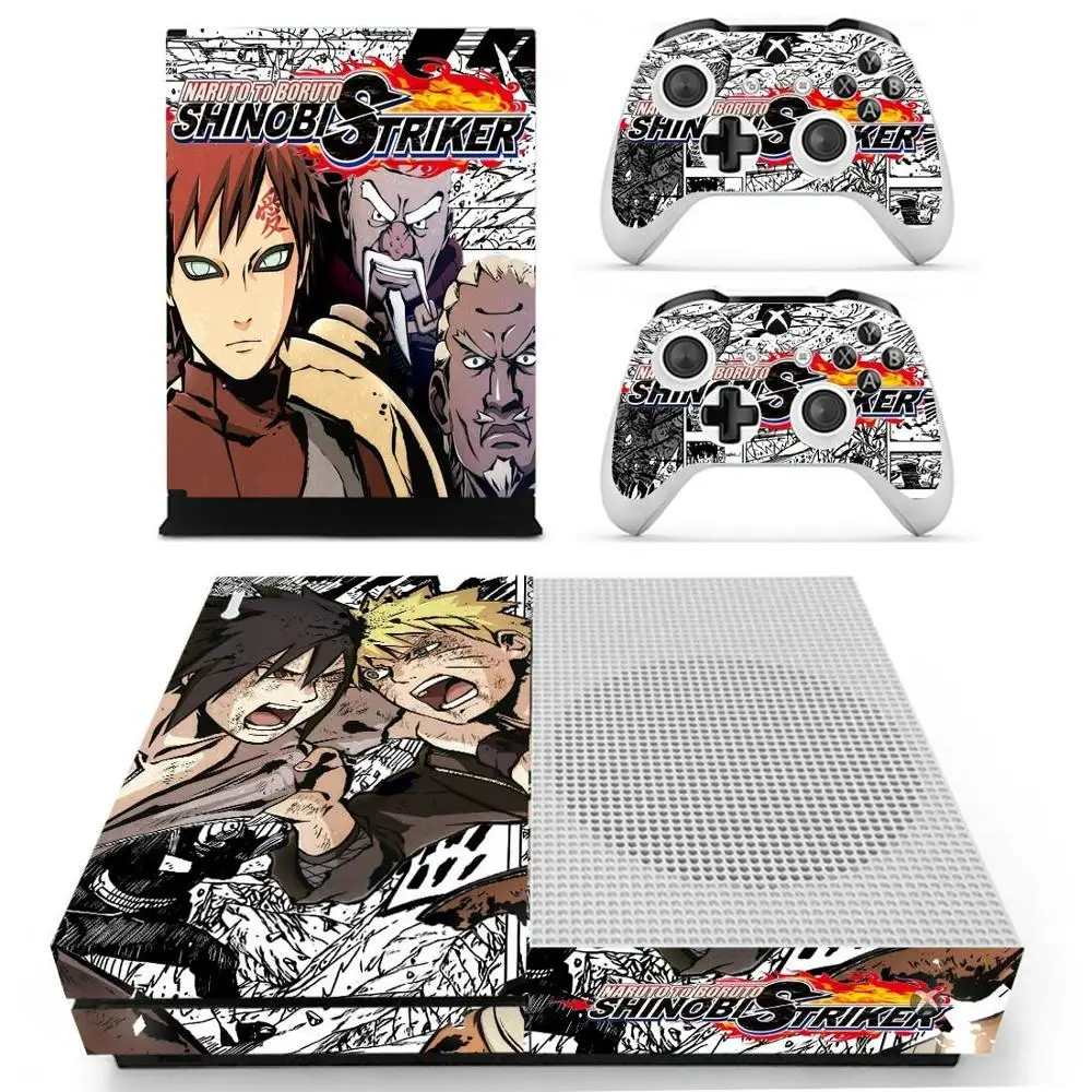 Наруто для Boruto Shinobi Striker наклейка s для Xbox One S Виниловая наклейка для Xbox one Slim консоль и два контроллера Скины