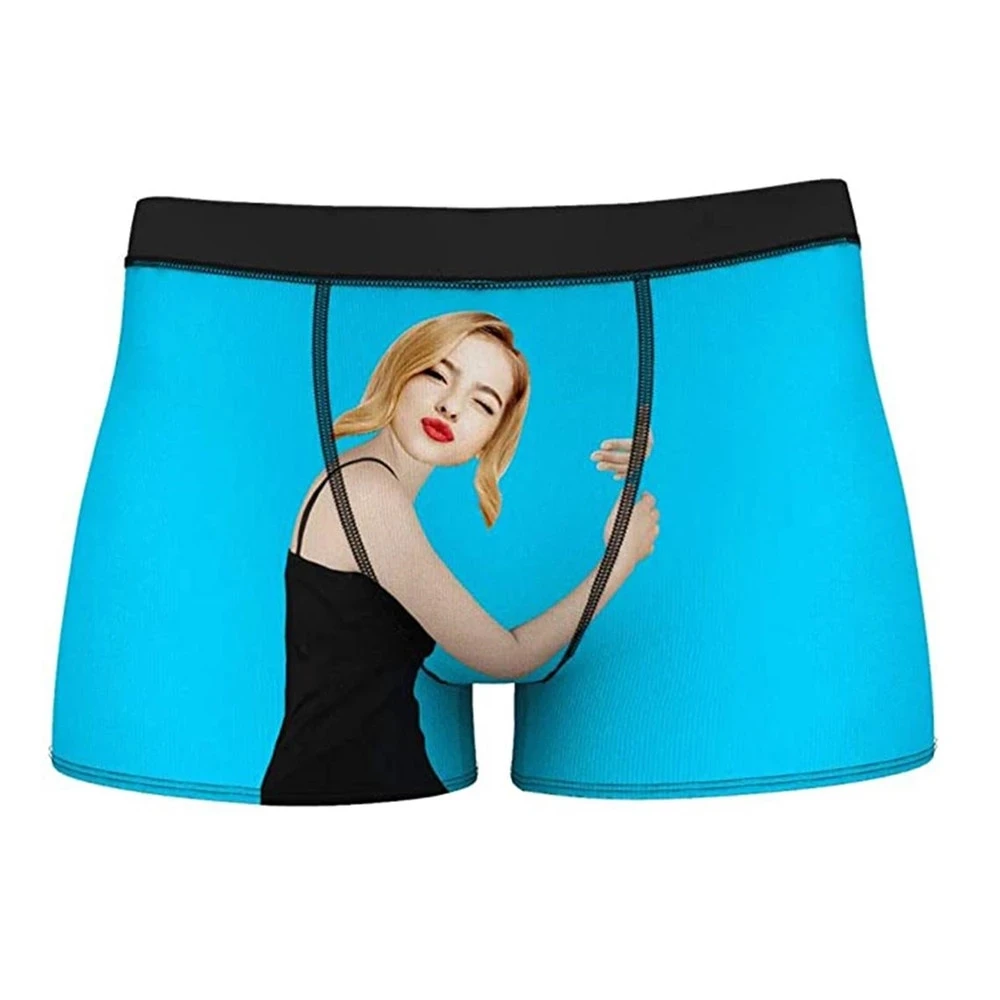 Custom Photo Boxer Underwear for Him Boyfriend Husband Men Funny Face  Novelty 3D Printed Personalized Shorts Underpants Briefs - AliExpress