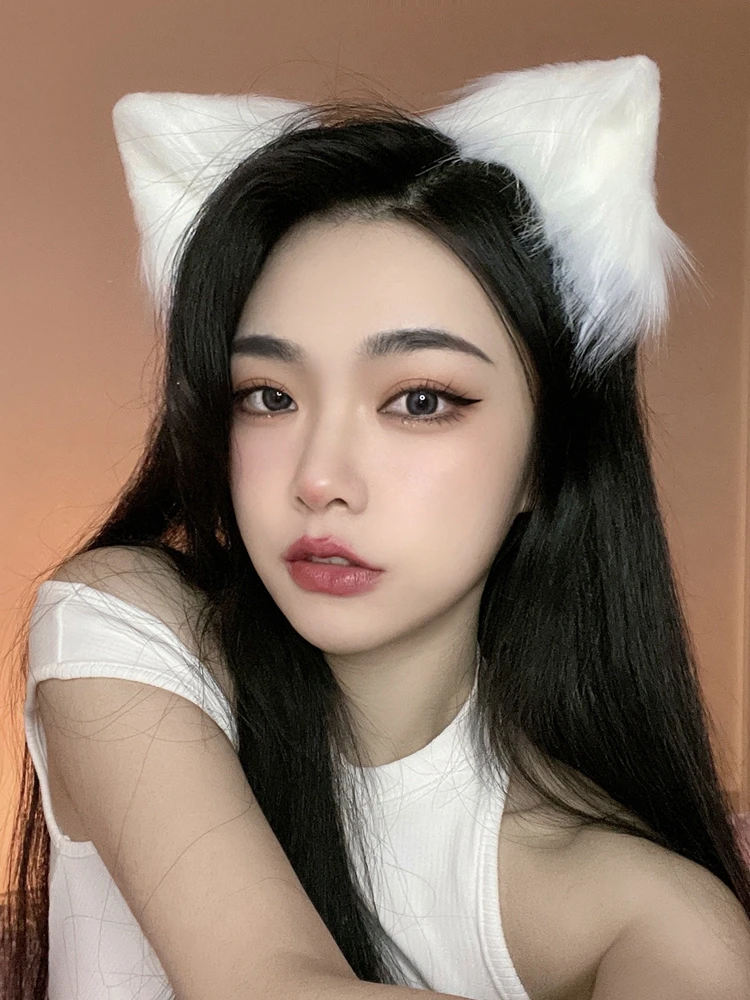 Ears Cosplay Gothic Lolita Cat Ears Cosplay  Chinese Headdress Anime Decor  Gothic Accessories Fox Ears Decor Kawaii Accessories