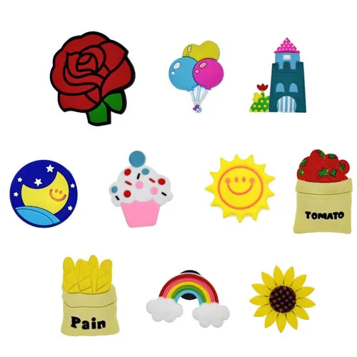 10Pcs Mix 10 шт. 3D мультфильм магнит на холодильник с животным декором милый кот холодильник магенты наклейки для детей украшения дома аксессуары - Color: 10Pcs Mix