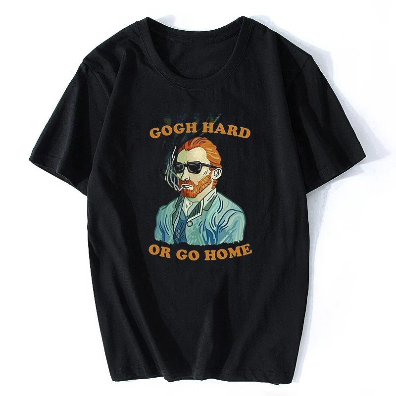 

Vincent Van Gogh T Shirt Men's High Quality Aesthetic Cotton Cool Vintage Funny T-shirt Harajuku Streetwear Camisetas Hombre
