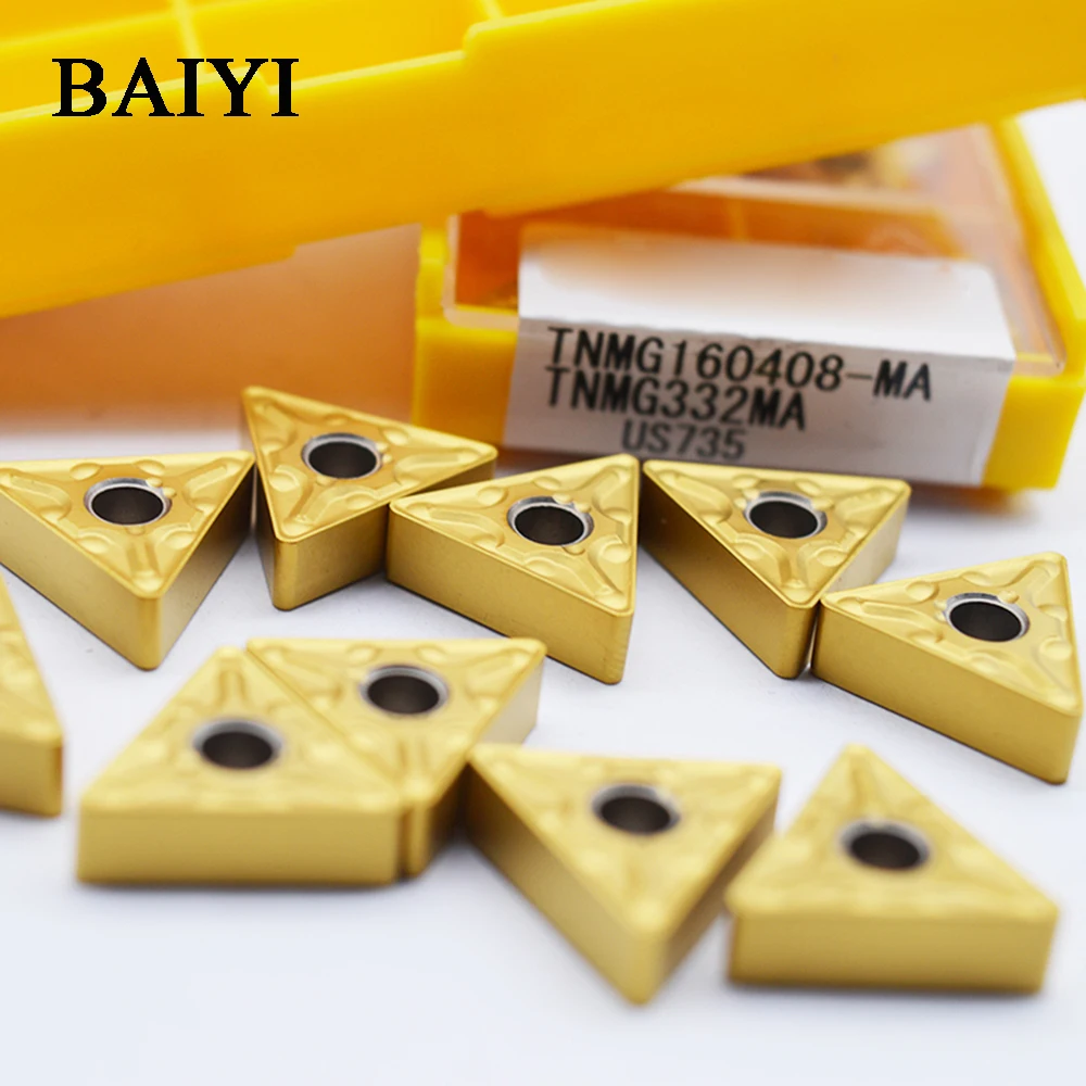 10 шт. TNMG160408-MA US735 TNMG332MA карбидная вставка с ЧПУ новый высококачественный