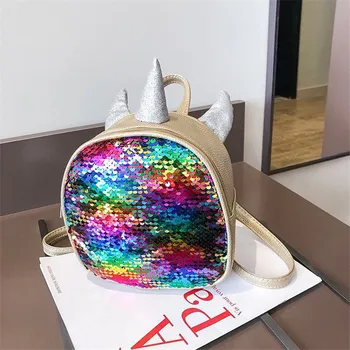 

Mini Sequined Backpack Bags Glitter Rucksack Unicorn backpacks for Women Girls Travel Bag Bling Shiny School Bagpack Daypacks