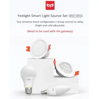 

Yeelight Smart Light Set Bluetooth Mesh Edition Bulb Lamp/Downlight/Spotlight/Candle Lamp smart home Work With MI Home mijia