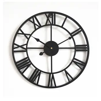 

Rose Gold European Decorative Wrought Iron Wall Clock Mute Wall Clock In Living Room European Style Wall Clock Mute
