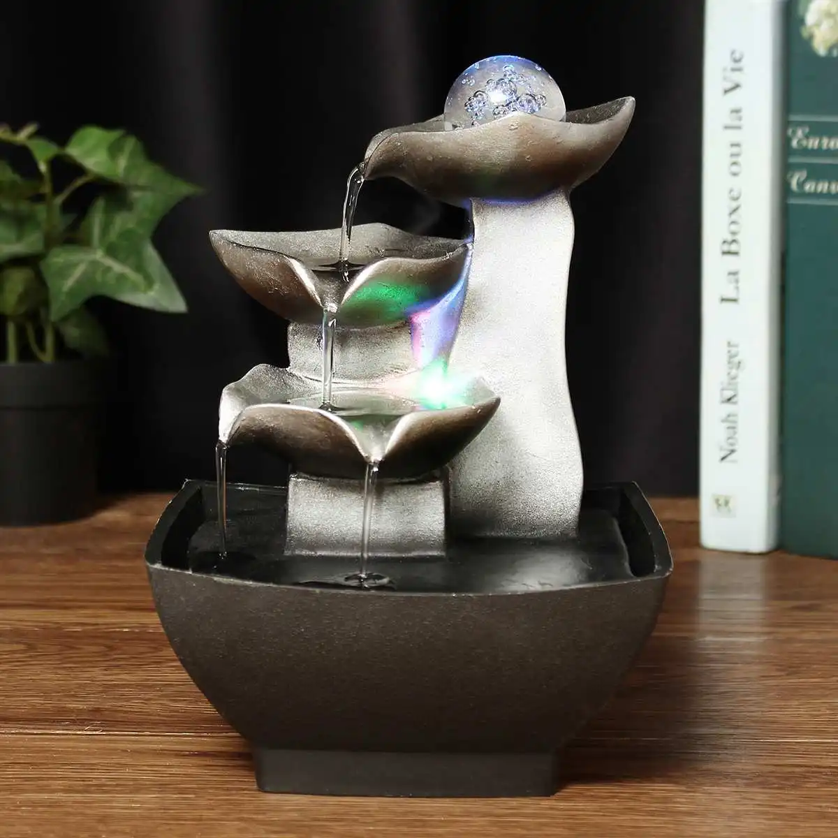 Rockery Relaxation Indoor Fountain Waterfall Feng Shui Desktop Water Sound Table Ornaments Crafts Home Decoration Accessories