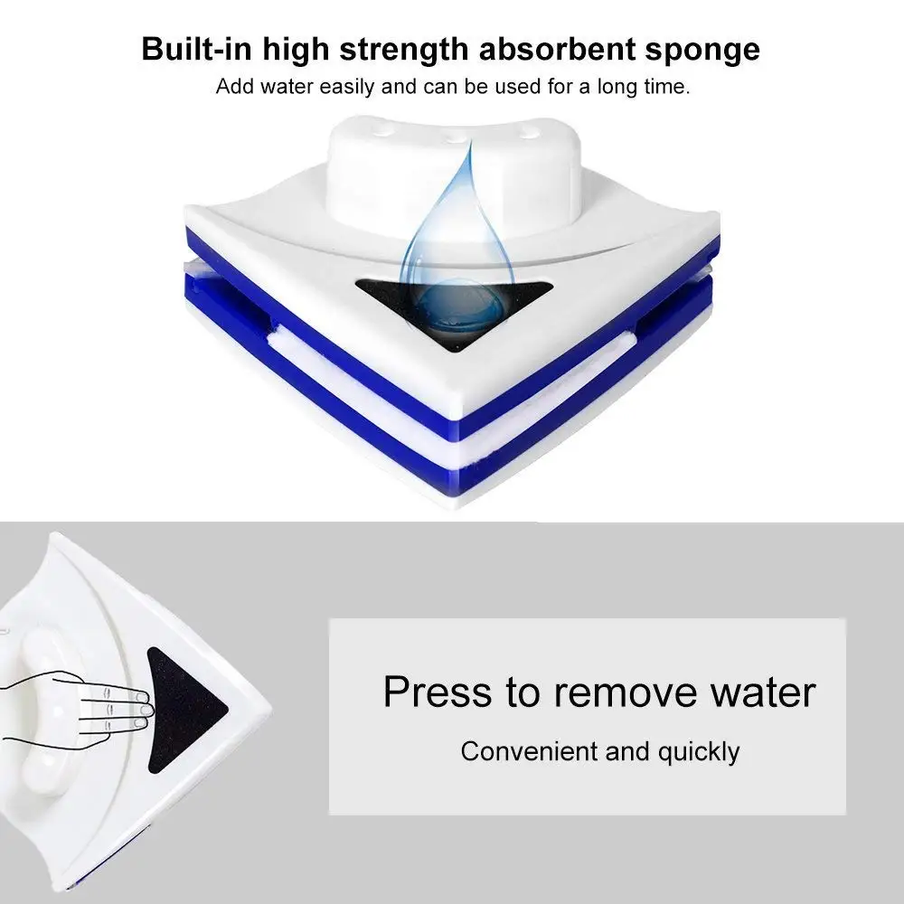 Домашняя Магнитная щетка для очистки стекла стеклоочиститель инструмент Двухсторонняя щетка для очистки поверхности стеклянная тряпка-щетка для мытья стекла