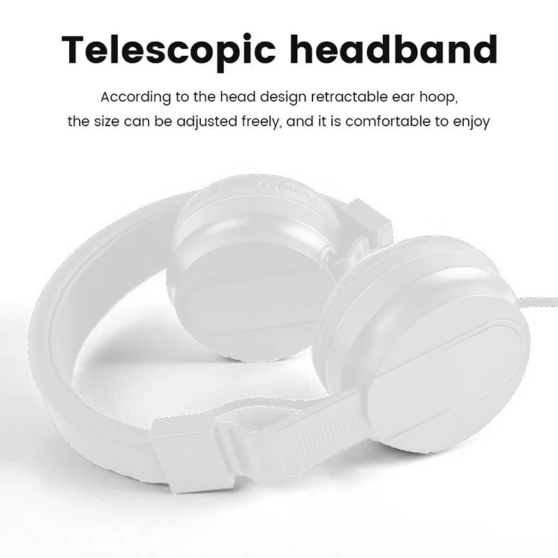 Pohiks 1pc Professional E sport Gaming Wired Headphone Bass Sound Music Stereo Universal Headset For PC Computer Laptop