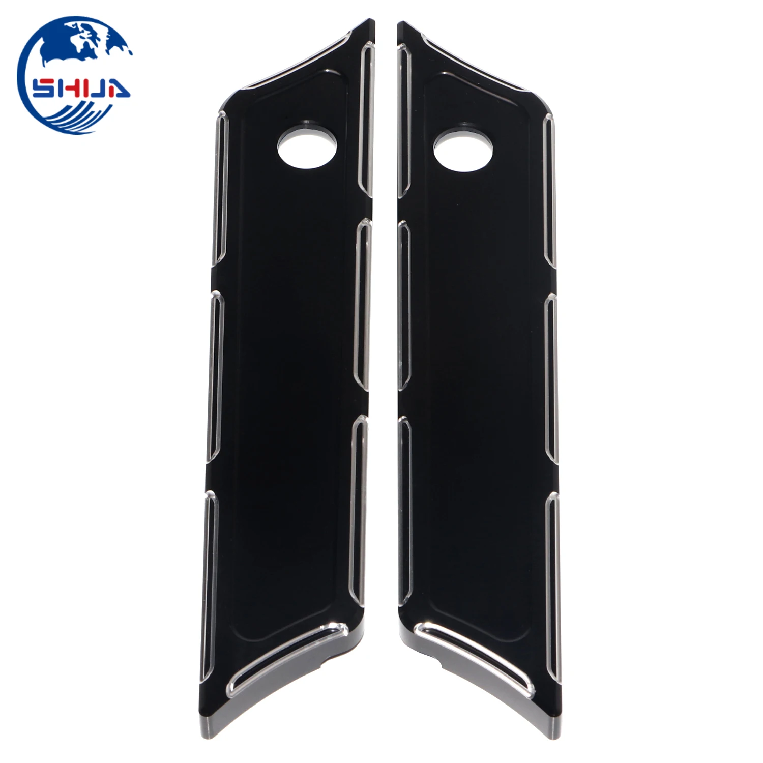 Черная накладка на защелку для мотоцикла CNC Saddlebag Harley Touring Street Glide FLH FLT FLHR 2014 2017 2015