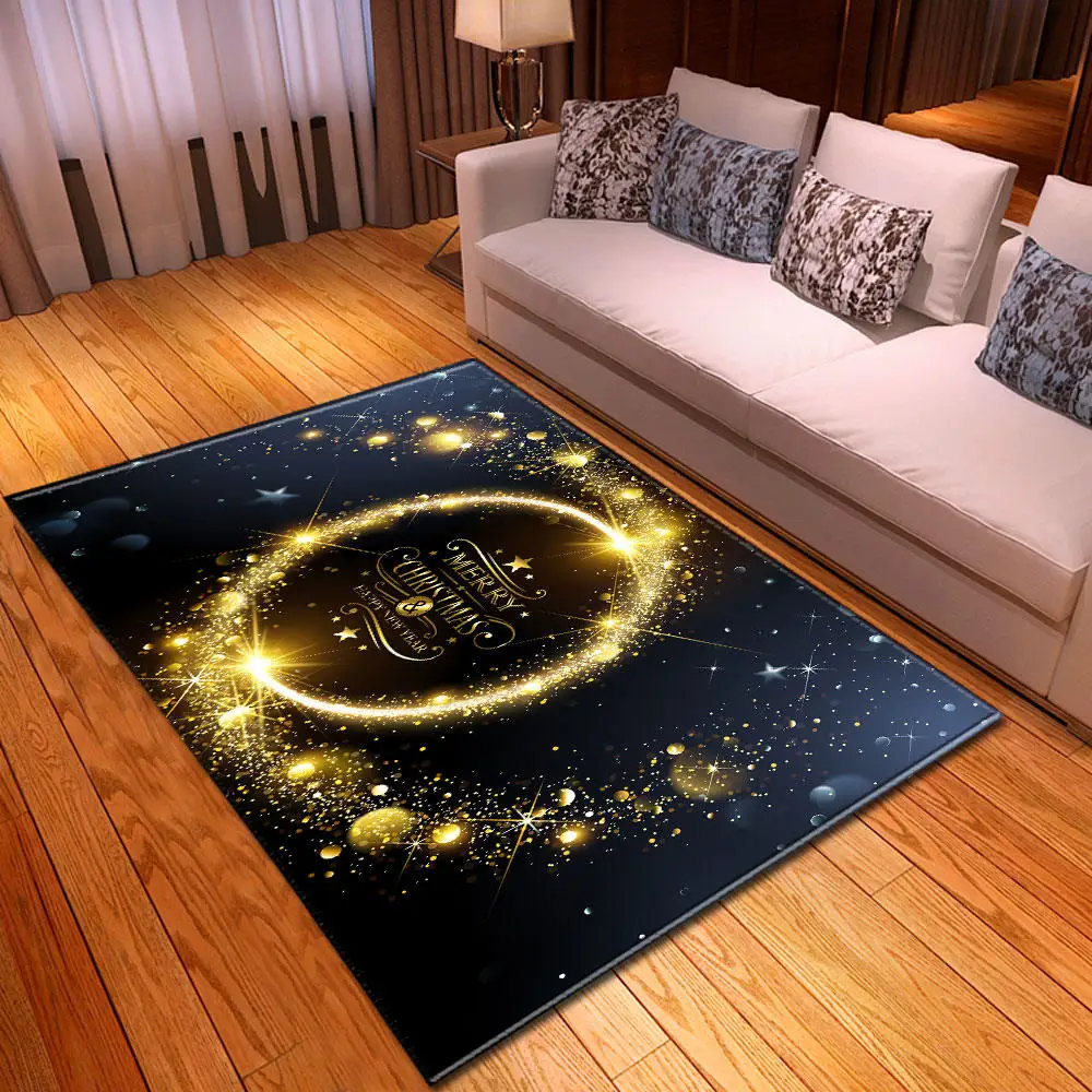 Merry Christmas Carpets Area Rugs Parlor Xmas Snowman Mat Dining Room Kids Room Bedroom Cartoon Rug Carpet for Living Room Decor - Цвет: No-1