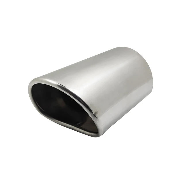 Car exhaust pipe is suitable for Audi Q5 Volvo V70 Mazda 3 Honda Accord stainless steel silencer tail throat accessories Silver