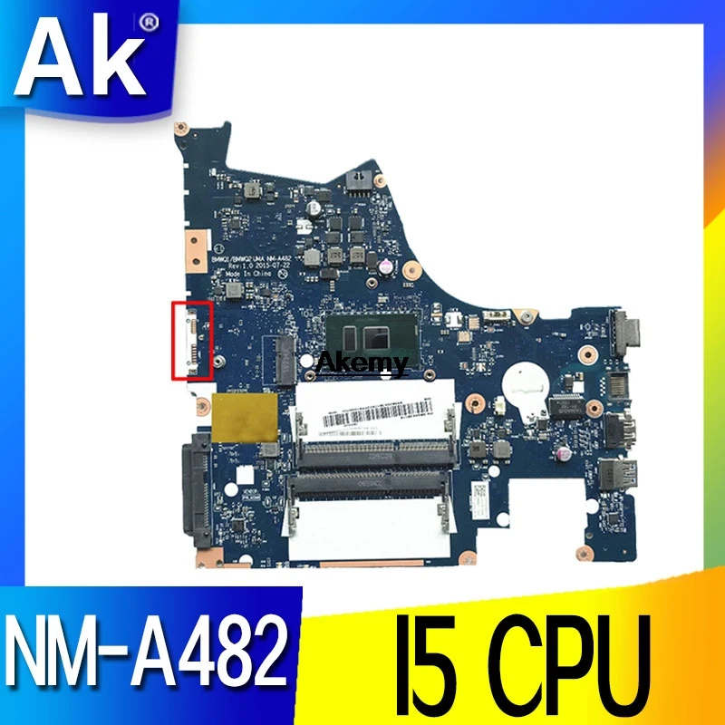 NM A482 материнская плата для ноутбука lenovo Ideapad 300 15ISK оригинальная I5 6200U|Материнские
