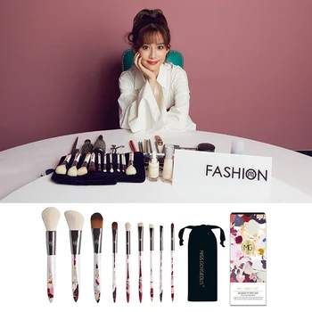 

Miss Gorgeous 1/9pcs Makeup Brush Print Cosmetic Eye Shadow Eyeliner Eyebrow Brush Lip Concealer Blush Brush Beauty Make Up Tool