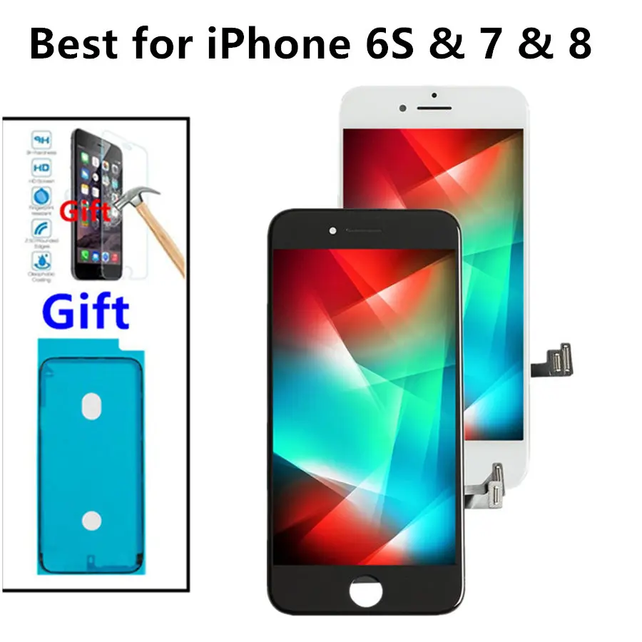 

5PCS/Lots LCDs For iPhone 7 8 Display Digitizer Touch Screen Full Assembly Fix Mobile Phone Repair for iPhone 6S LCD
