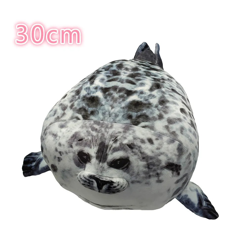 30--35cm 1 шт. мягкий 35-60 см мягкий морской Лев плюшевый игрушки Морской мир Животное Печать Плюшевая Кукла детская подушка для сна Дети Девочки Подарки - Цвет: 30--35cm