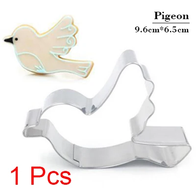 Прозрачный Stainless Steel Cookie Mold Biscuit Stamp Dessert Tools Cake Decorating Pasta French Press Cookie Cutter Fondant Cookie Mold - Цвет: Прозрачный
