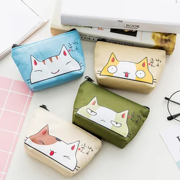 

Cat Coin Purses Women Wallets Small Cute Cartoon Animal Card Holder Key Bag Money Bags for Girls Ladies Purse Kids Children
