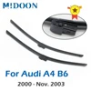 Wiper Front Wiper Blades For Audi A4 B6 8E/8H October 2000 - Nov. 2003 Windshield Windscreen Front Window 22"+22" 1