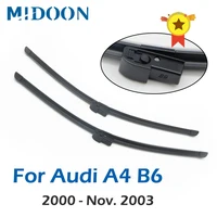 Wiper Front Wiper Blades For Audi A4 B6 8E/8H October 2000 - Nov. 2003 Windshield Windscreen Front Window 22"+22" 1