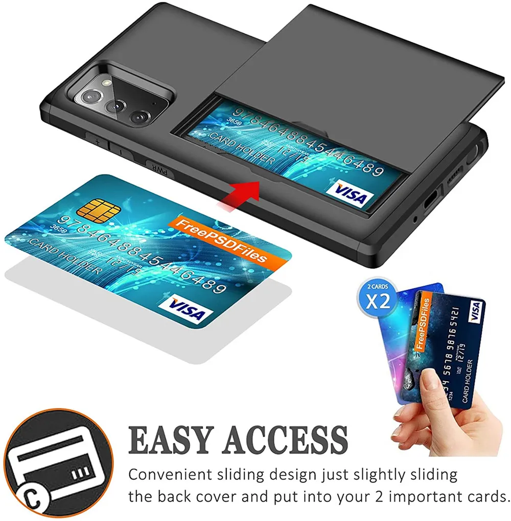 Portafoglio Porta Carte Di Credito Id Slot Case Note20 Custodia Per Telefono Per Samsung Galaxy Note 20 5G Cover Per Samsung Note 20 Ultra 5G Coque