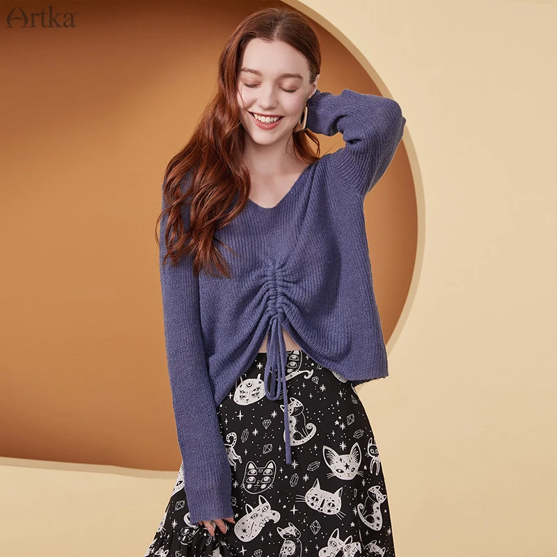 ARTKA 2020 Autumn New Women Sweater 6 Color