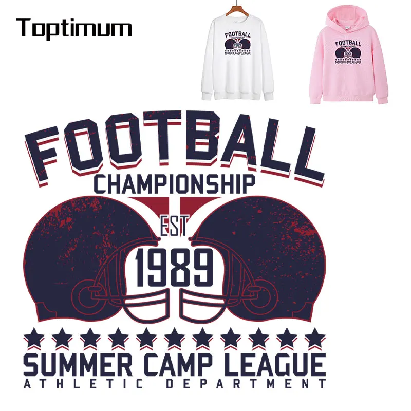 Football Sports Iron On Transfers Wholesale Heat Press Iron On