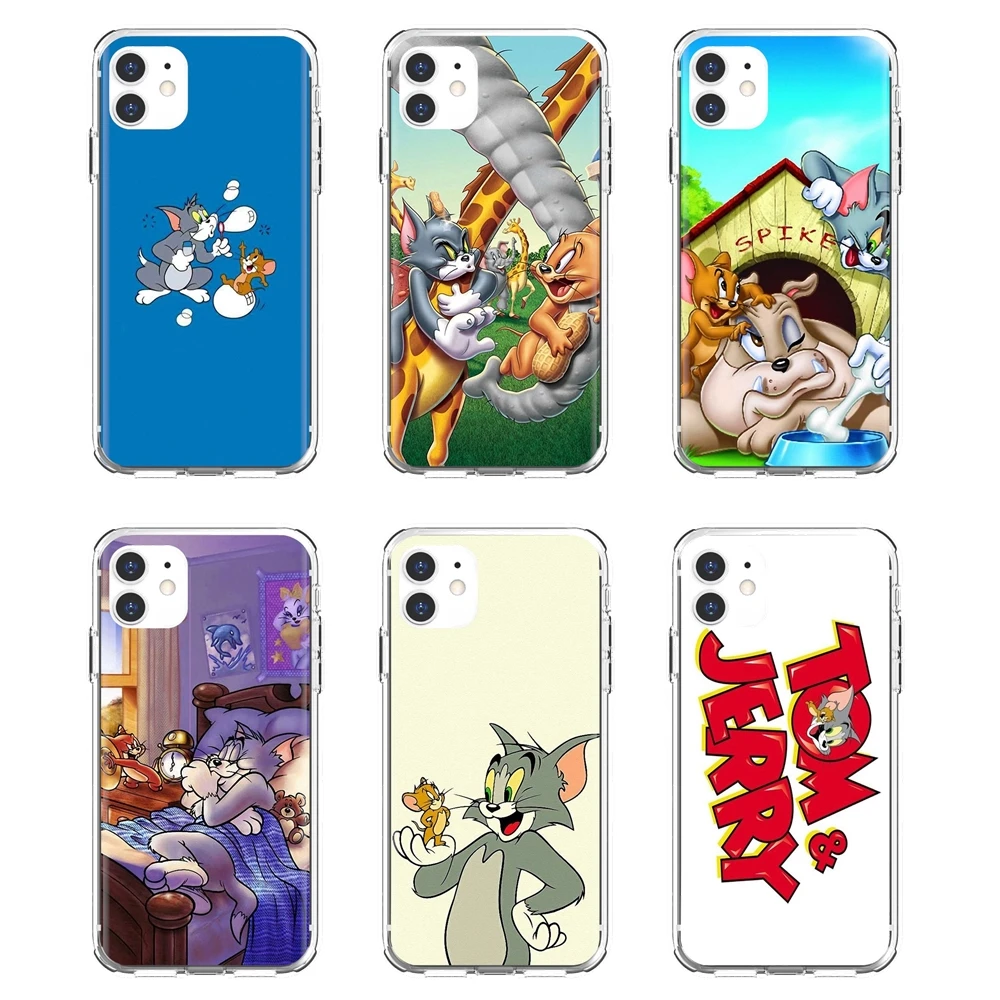 Чехол для телефона Huawei P30 P40 P20 P7 P8 P9 P10 Lite Plus Pro 2015 2016 2017 Mini Cartoon-Tom-Cat-and-Jerry-Mouse |