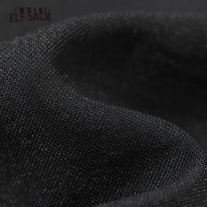 Женская Однотонная юбка ELFSACK черная трапециевидная мини с асимметричным подолом