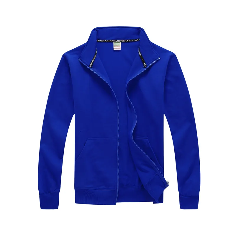 Stand Neck Mens Hoodies Zipper Couple Sweatshirts Casual