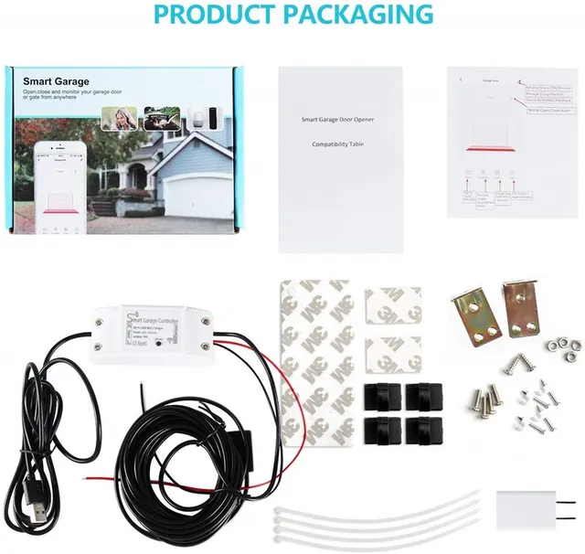 Inteligentny otwieracz drzwi garażowych Tuya WiFi z kontrola aplikacji kompatybilny z amazon alexa Google Home IFTTT sterowanie głosem tanie tanio GD300 IEEE802 11b g n 2 4GHz Tuya Smart Life Alexa Google Assistant IFTTT US EU UK AU White Inteligentny otwieracz drzwi garażowych Tuya WiFi z kontrola aplikacji kompatybilny z amazon alexa Google Home IFTTT sterowanie głosem tanie tanio GD300 IEEE802 11b g n 2 4GHz Tuya Smart Life Alexa Google Assistant IFTTT US EU UK AU White