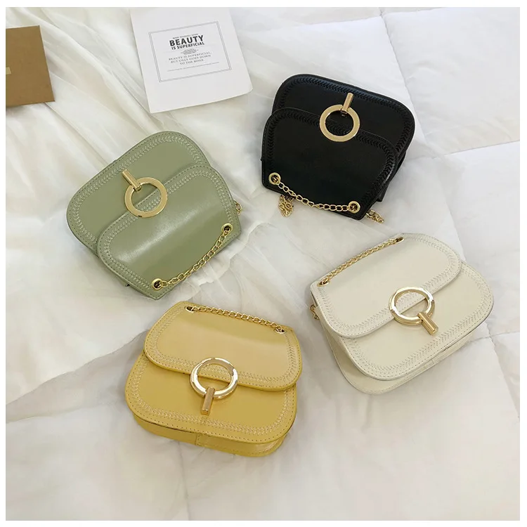 

Bag Women's 2019 New Style WOMEN'S Fashion Handbag Korean-style Versatile Shoulder Saddle Bag Shoulder Bag